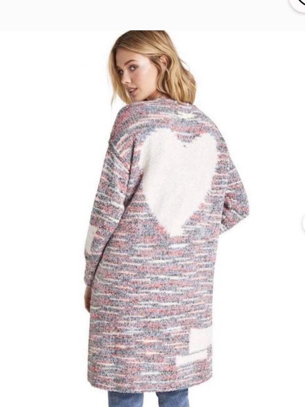 WILDFOX|  Amore Marled Taupe Rose cardigan cozy long sweater| S